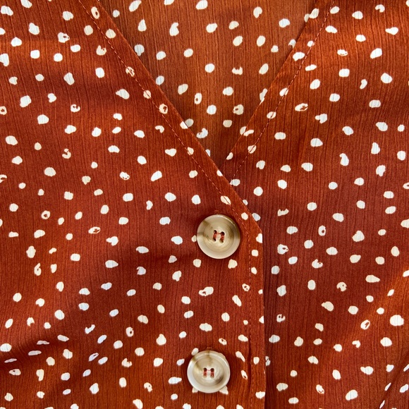 Blu Pepper Fall Polka Dot Midi Dress - Picture 4 of 6